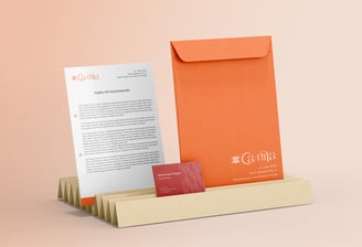 Completed logo, colors, and brand guidelines ready for launch.