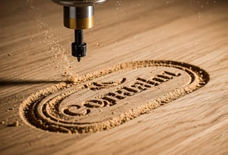 Intricate patterns and deep cuts on metal, wood, and composites with CNC routers.