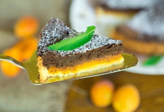 Chocolate and Apricot Tart Dessert