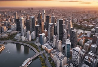A multi-story modern building with prominent signage, including 'CentreAL Digital World' and various electronic brands such as HP and Samsung. Cars and motorcycles are parked in front, and there's a small garden with plants. The building features large glass windows and a distinctive metal roof design.