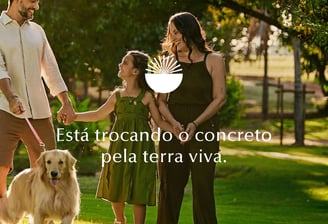 Está trocando o concreto pela terra viva.