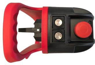 Emergency Stop (E-Stop) Button of radio controlled crane