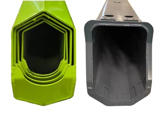 Unique Polygon Boom for pickup truck mounted crane