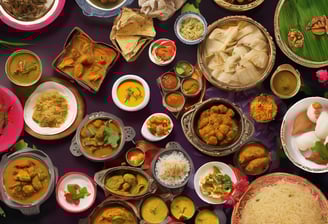 a plate of food on a wooden table
