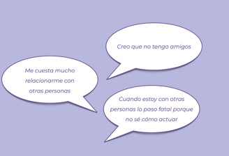 Me cuesta mucho relacionarme con otros personas