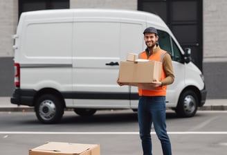 a man in a vest and a hat talking on a cell phone