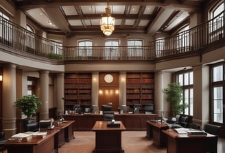 A close-up view of an exterior building wall with horizontal paneling painted in a soft pink color. The central focus is a large rectangular plaque stating 'LAW OFFICE 823' in bold letters. The paneling and design suggest a historical or vintage style.