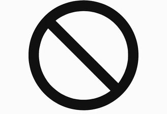 a black and white picture of a no entry sign