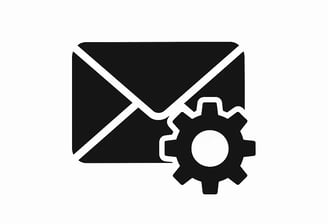 a mailbox with a gearwheel and a gearwheel