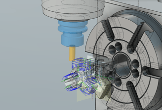4 Axis CNC machining toolpath CAD/CAM