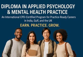CPD-UK certified Diploma in Applied Psychology banner with international students