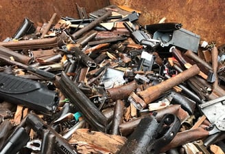 Destroyed Contraband Firearms