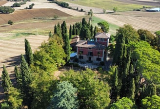 vue aérienne de la Villa Violetta
