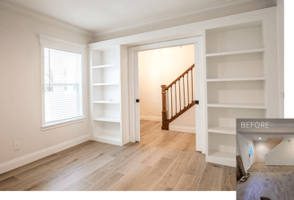 A freshly renovated office by Manor Magic in Celebration, Florida