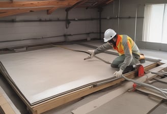 man in orange helmet climbing on white metal bar during daytime