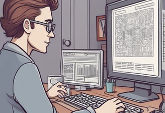 unknown persons using computer indoors