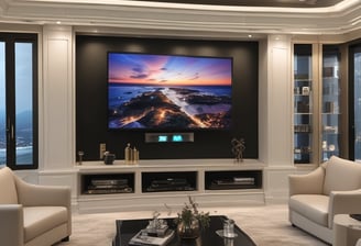 A vintage television set with a black casing is displaying static on its screen. It is placed on a concrete floor against a backdrop of red brick walls. An antenna protrudes from the top of the television, and a cable is trailing behind it on the ground.