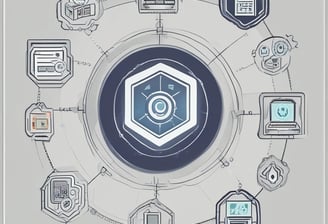 a man riding a skateboard down a street next to tall buildings