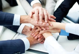 mãos de apoio