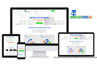 bekijk portfolio van beveiligdthuis.nl branding en styling door Niona media