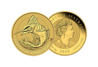australian striped marlin gold coin