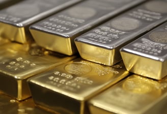 gold and silver bullion bars