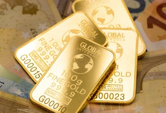 gold bars in pile for retirement