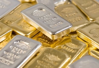 gold and silver bullion bars