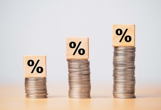 coins with % for interest rates