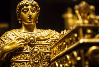 gold ancient statue