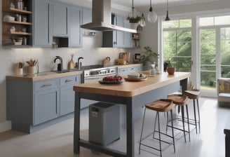 A minimalist built-in cabinet with a white exterior and a recessed wooden alcove. The alcove has a small green cushion and six black pegs arranged on the back wall. The floor features a herringbone wood pattern.