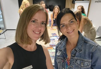 Polona Hrovat Mavsar selfie at co-facilitating Climate Fresk workshop