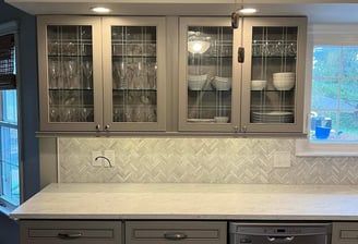 a kitchen with a stove top and a stove top