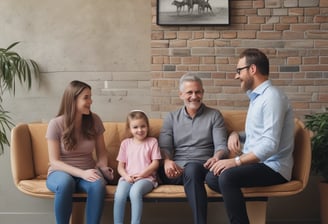 A sheet of paper with the words 'FAMILY BONDING ACTIVITIES' printed in bold, placed on a white wooden surface. There is a white pen next to the paper and a black typewriter partially visible on the right side.