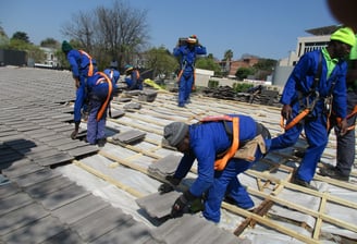Roofing project, Sandton. Environmental Pro Construction