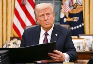 a man in a suit and tie is sitting at a desk
