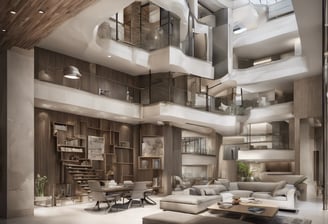 white modern cement building under blue sky