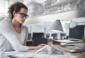 white modern cement building under blue sky
