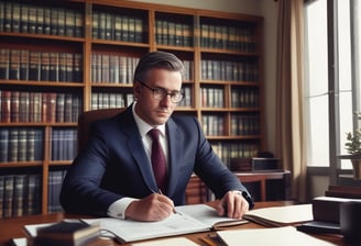 un juriste dans son bureau en consultation, connaistesdroits.fr