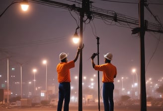 A person wearing protective gear and a camouflage jacket is welding a metal structure, with sparks flying in a dimly lit industrial setting. The metal frame looks like it could be part of a trailer or similar equipment.