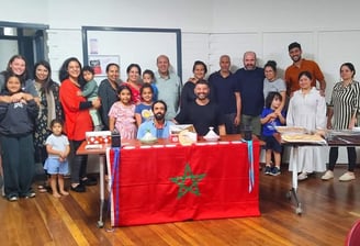 Members of the Moroccan Association of Perth in a gathering.