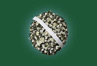 Imagem de coroa de flores B especial branca do grupo maya do serviço funerário de são paulo