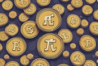 A gold-colored Bitcoin coin is nestled among green leaves and white flowers, indicating a blend of digital currency and nature.