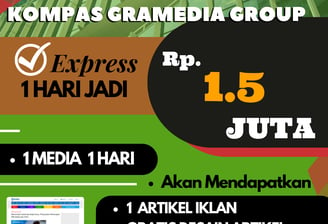 Iklanin Pro by Bob Jasa Pasang Iklan Artikel Press Release Kompas Murah di Kota Kabupaten 1,5 Juta