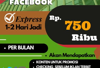 Iklanin Pro by Bob Jasa Pasang Iklan Facebook FB Murah Cepat di Kota Kabupaten 750 Ribu