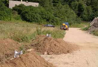 Lauko ryšių statybos ir montavimo darbai
