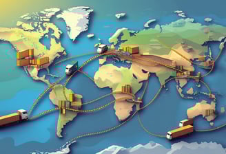 a map of a world map with a map of a world map