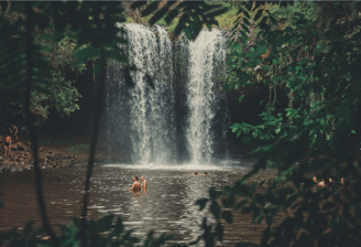 cachoeira camadas da fotografia