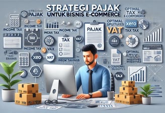 Ilustrasi strategi pajak untuk bisnis Toko Online - SMR Konsultan Pajak Profesional Jakarta