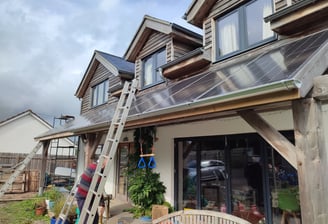 Pro Eco Property Services Residential Lindab Galvanised Gutter system installation replacement